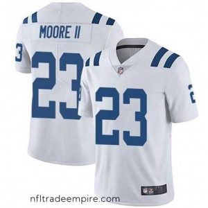 Irresistible Nike Indianapolis Colts 23 Kenny Moore II White Vapor Untouchable Limited Jersey