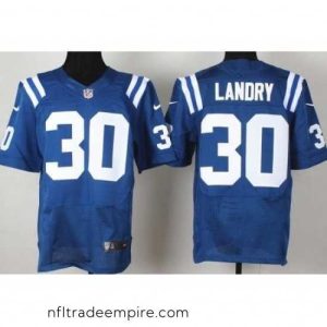 Enchanting Nike Indianapolis Colts 30 LaRon Landry Blue Elite NFL Jersey