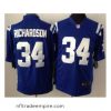 Superb Nike Indianapolis Colts 34 Trent Richardson Blue Game NFL Jersey