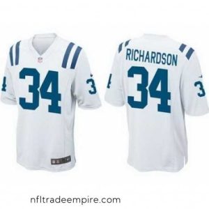 Irresistible Nike Indianapolis Colts 34 Trent Richardson White Elite NFL Jersey