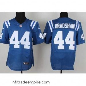 Alluring Nike Indianapolis Colts 44 Ahmad Bradshaw Blue Elite NFL Jersey