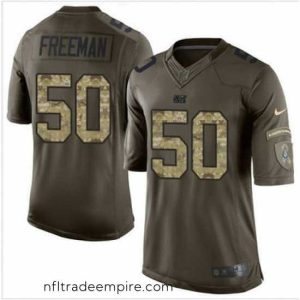 Exquisite Nike Indianapolis Colts #50 Jerrell Freeman Green 27s Stitched NFL Limited Salute to Service Jersey