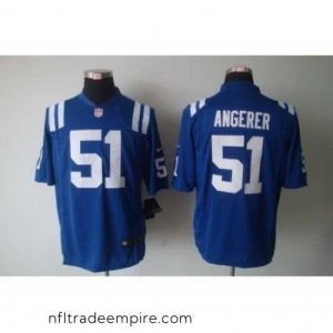 Irresistible Nike Indianapolis Colts 51 Pat Angerer Blue Limited NFL Jersey