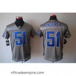 Exquisite Nike Indianapolis Colts 51 Pat Angerer Grey Elite Shadow NFL Jersey