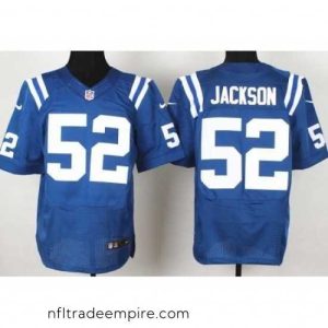 Irresistible Nike Indianapolis Colts 52 D?￠a??a?￠Qwell Jackson Blue Elite NFL Jersey