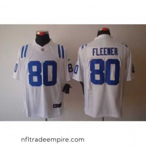 Stunning Nike Indianapolis Colts 80 Coby Fleener White Limited NFL Jersey