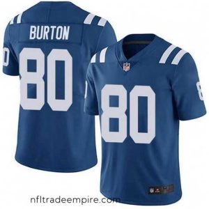 Enchanting Nike Indianapolis Colts 80 Trey Burton Royal Vapor Untouchable Limited Jersey