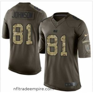 Superb Nike Indianapolis Colts #81 Andre Johnson Green 27s Stitched NFL Limited Salute to Service Jersey