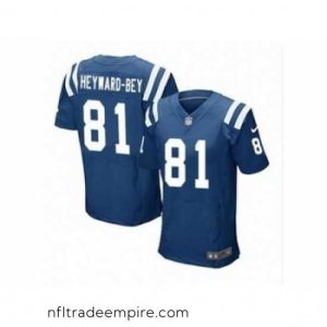 Irresistible Nike Indianapolis Colts 81 Darrius Heyward-bey blue Elite NFL Jersey