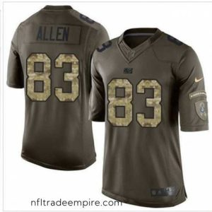 Stunning Nike Indianapolis Colts #83 Dwayne Allen Green 27s Stitched NFL Limited Salute to Service Jersey