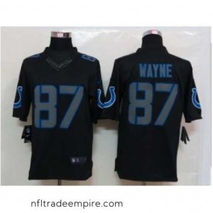 Magnificent Nike Indianapolis Colts 87 Reggie Wayne Black Limited Impact NFL Jersey