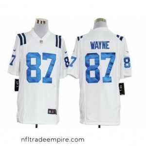 Superb Nike Indianapolis Colts 87 Reggie Wayne White Game NFL Jersey