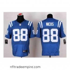 Exquisite Nike Indianapolis Colts 88 Hakeem Nicks blue Elite Signed NFL Jersey