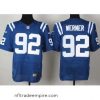 Superb Nike Indianapolis Colts 92 Bjoern Werner Blue Elite NFL Jersey