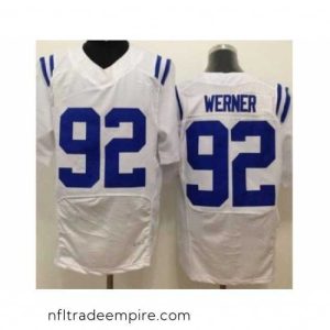 Superb Nike Indianapolis Colts 92 Bjoern Werner White Elite NFL Jersey