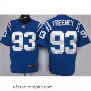 Irresistible Nike Indianapolis Colts 93 Dwight Freeney Blue Elite NFL Jersey
