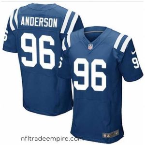 Charming Nike Indianapolis Colts #96 Henry Anderson Royal Blue Team Color Mens Stitched NFL Elite Jersey
