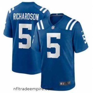 Stunning Nike Indianapolis Colts Anthony Richardson #5 Blue Vapor Untouchable Limited Stitched NFL Jersey