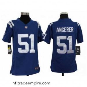 Gorgeous Nike NFL Indianapolis Colts #51 Pat Angerer Blue Jerseys