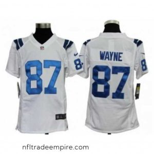 Exquisite Nike NFL Indianapolis Colts #87 Reggie Wayne White Jerseys