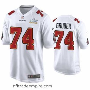 Enchanting Paul Gruber Buccaneers White Super Bowl Lv Game Fashion Jersey