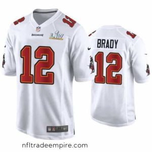 Enchanting Tom Brady Buccaneers White Super Bowl Lv Game Fashion Jersey