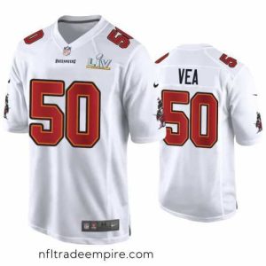 Exquisite Vita Vea Buccaneers White Super Bowl Lv Game Fashion Jersey