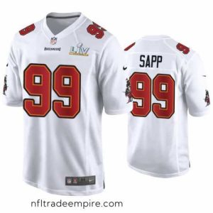 Superb Warren Sapp Buccaneers White Super Bowl Lv Game Fashion Jersey