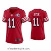 Exquisite 49ers 11 Brandon Aiyuk Red 2023 F.U.S.E  Vapor Untouchable Limited Stitched Football 2024 Super Bowl LVIII Jersey