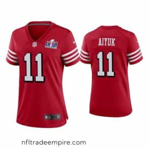Exquisite 49ers 11 Brandon Aiyuk Red 2023 F.U.S.E  Vapor Untouchable Limited Stitched Football 2024 Super Bowl LVIII Jersey