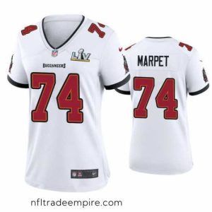 Stunning Ali Marpet Buccaneers White Super Bowl Lv Game Jersey