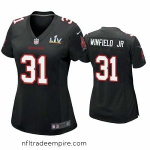 Exquisite Antoine Winfield Jr. Buccaneers Black Super Bowl Lv Game Fashion Jersey
