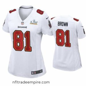 Delightful Antonio Brown Buccaneers White Super Bowl Lv Game Fashion Jersey