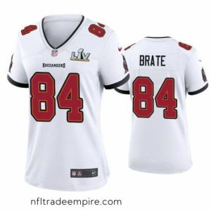 Irresistible Cameron Brate Buccaneers White Super Bowl Lv Game Jersey