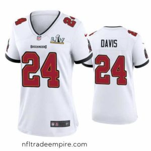 Alluring Carlton Davis Buccaneers White Super Bowl Lv Game Jersey