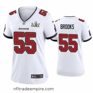 Irresistible Derrick Brooks Buccaneers White Super Bowl Lv Game Jersey