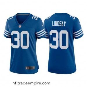 Irresistible Indianapolis Colts 30 Phillip Lindsay New Blue Stitched Jersey 28Run Small 2