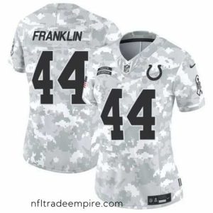 Irresistible Indianapolis Colts 44 Zaire Franklin 2024 F.U.S.E Arctic Camo Salute To Service Limited Stitched Jersey
