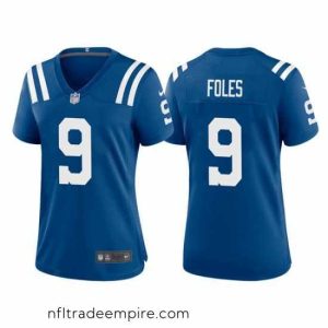 Delightful Indianapolis Colts 9 Nick Foles Royal Stitched Game Jersey