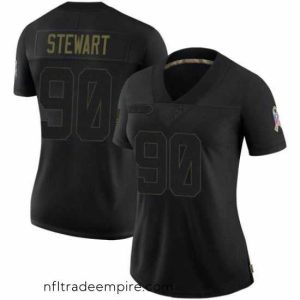 Charming Indianapolis Colts Grover Stewart 90 Black 2020 Salute To Service NFL Limited Jersey