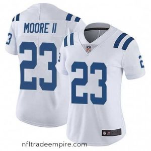 Charming Indianapolis Colts Kenny Moore II Limited Color Rush Vapor Untouchable Jersey White