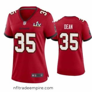 Delightful Jamel Dean Buccaneers Red Super Bowl Lv Game Jersey