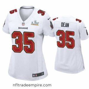 Alluring Jamel Dean Buccaneers White Super Bowl Lv Game Fashion Jersey