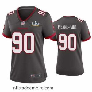 Delightful Jason Pierre Paul Buccaneers Pewter Super Bowl Lv Game Jersey