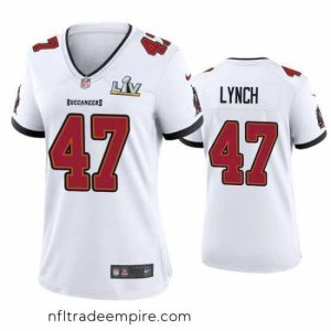 Delightful John Lynch Buccaneers White Super Bowl Lv Game Jersey