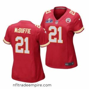 Magnificent Kansas City Chiefs 21 Trent McDuffie Red Vapor Untouchable Limited Stitched Football 2024 Super Bowl LVIII Jersey