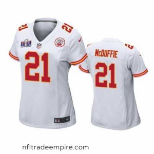 Delightful Kansas City Chiefs 21 Trent McDuffie White Vapor Untouchable Limited Stitched Football 2024 Super Bowl LVIII Jersey