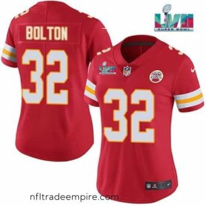 Superb Kansas City Chiefs 32 Nick Bolton Red Super Bowl LVII Patch Vapor Stitched Jersey