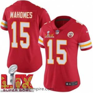 Delightful Kansas City Chiefs Patrick Mahomes #15 Red 2024 2025 Super Bowl LIX F.U.S.E Stitched Jersey