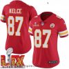 Delightful Kansas City Chiefs Travis Kelce #87 Red 2024 2025 Super Bowl LIX F.U.S.E Stitched Jersey